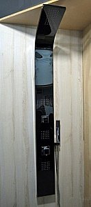 Душевая панель Leroy Titanium Black купить в интернет-магазине сантехники Sanbest