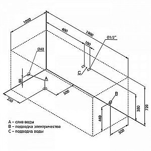 Акриловая ванна Aquanet Vega 190x100 205556 с к/с купить в интернет-магазине Sanbest