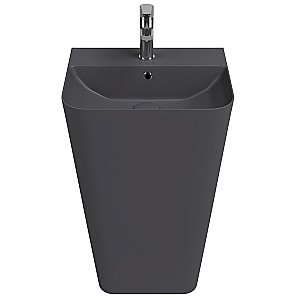 Раковина ISVEA Sott'Aqua 50 10SQ37001SV-2C антрацит матовый купить в интернет-магазине Sanbest