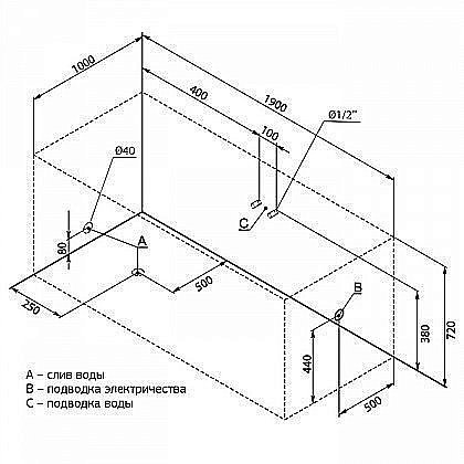 Акриловая ванна Aquanet Vega 190x100 205556 с к/с купить в интернет-магазине Sanbest