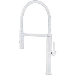 Смеситель для кухни Paulmark Leader Le214101-WH белый матовый купить в интернет-магазине сантехники Sanbest