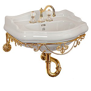 Консоль с раковиной Migliore Bella ML.BLL-24.155.BR бронза для ванной в интернет-магазине сантехники Sanbest