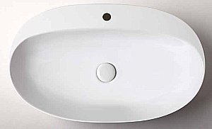Раковина накладная Azzurra Elegance 60 ECI60M bi*1 белая купить в интернет-магазине Sanbest