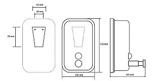 Диспенсер Bemeta Hotel 106109091 хром купить в интернет-магазине сантехники Sanbest
