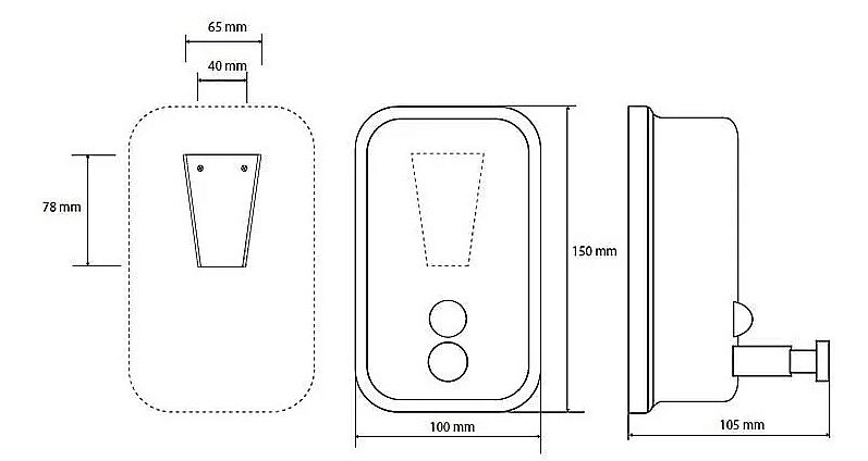 Диспенсер Bemeta Hotel 106109091 хром купить в интернет-магазине сантехники Sanbest