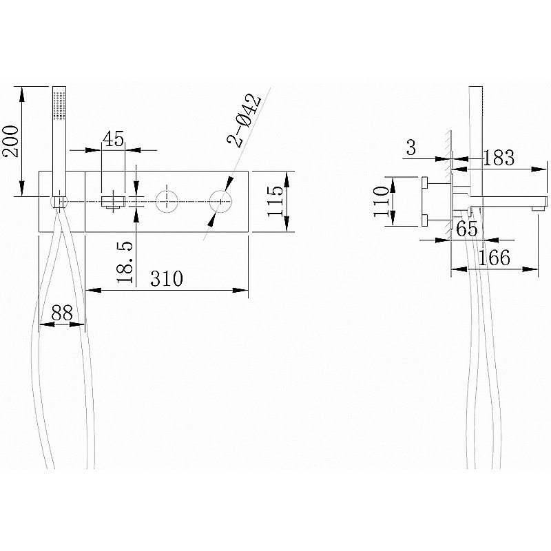 Смеситель для ванны Abber Rund AF8730G золото матовое купить в интернет-магазине сантехники Sanbest