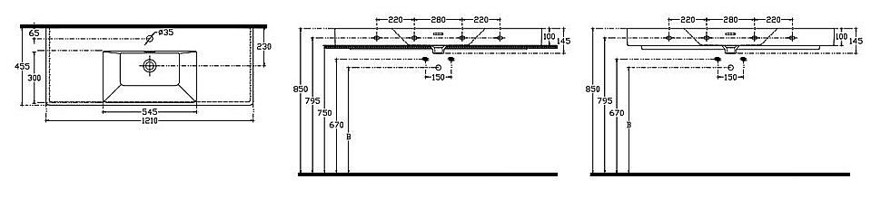 Раковина ISVEA SistemaV 121 10SV50120SV белая купить в интернет-магазине Sanbest