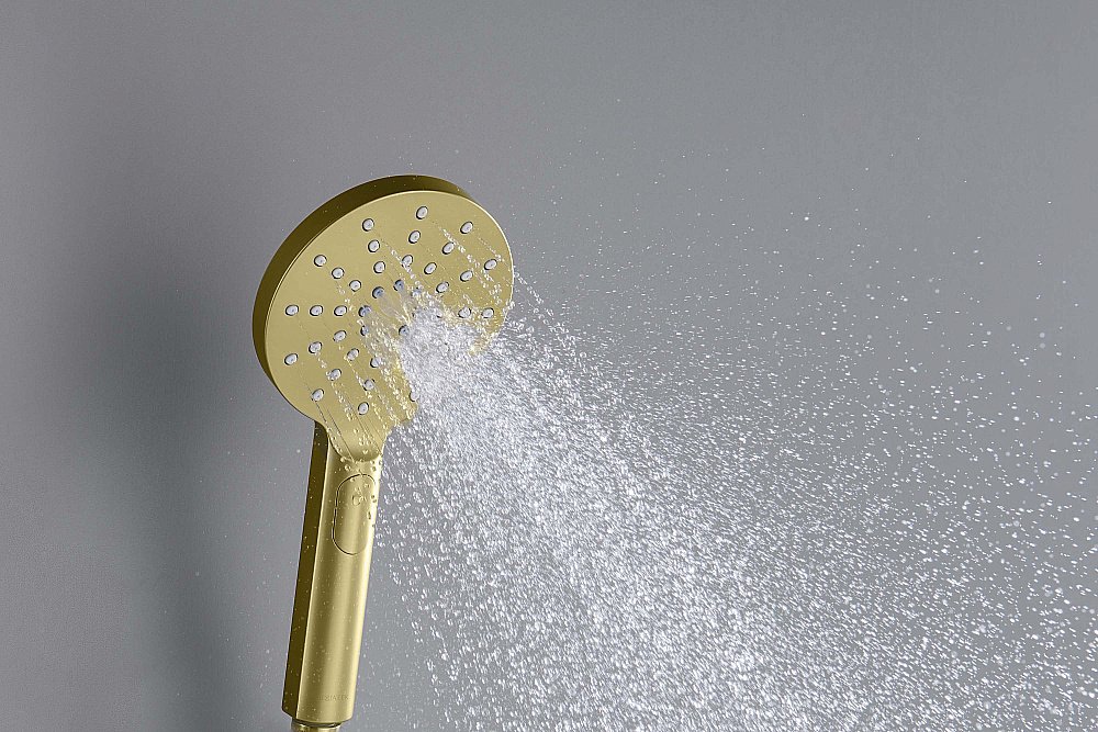 Душевая лейка Aquatek Оберон AQ2006BG золото шлифованное купить в интернет-магазине сантехники Sanbest