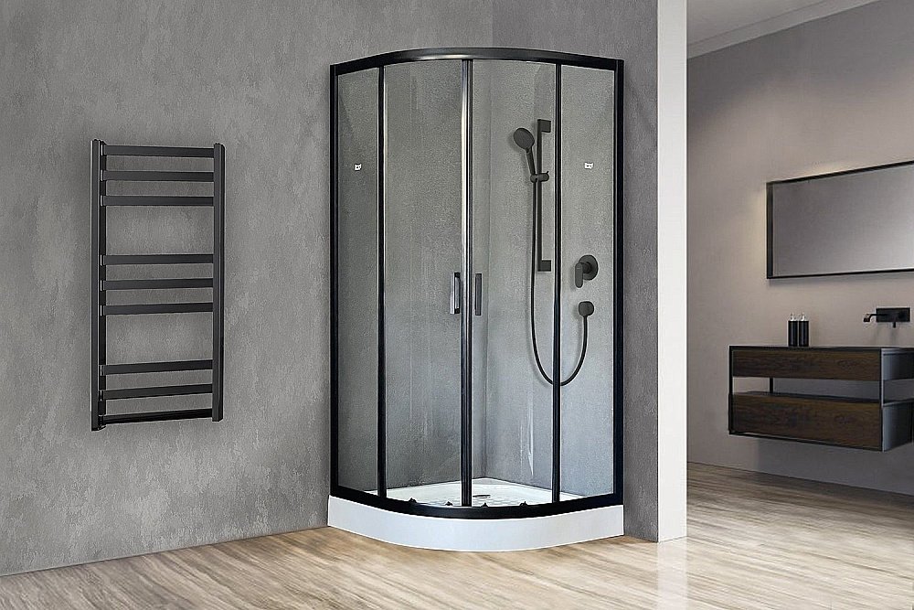 Душевой уголок Royal Bath RB100HK-T-BL 100х100 прозрачный купить в интернет-магазине Sanbest