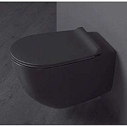 Унитаз подвесной SIMAS Vignoni VI18nero matt безободковый, черный матовый купить в интернет-магазине Sanbest