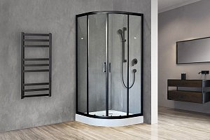 Душевой уголок Royal Bath RB100HK-T-BL 100х100 прозрачный купить в интернет-магазине Sanbest