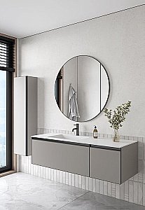 Пенал Armadi Art QUATRO LUNA профиль ANTHRACITE для ванной в интернет-магазине сантехники Sanbest