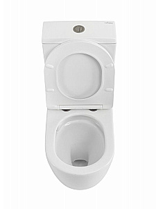 Унитаз напольный CEZARES STYLUS-TOR CZR-538-CP-TOR/SC безободковый, смыв торнадо, с бачком, с крышкой микролифт, белый купить в интернет-магазине Sanbest
