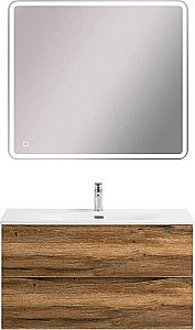 Тумба с раковиной BelBagno MARINO-CER-N-900-2C-SO-RR-P Rovere Rustico для ванной в интернет-магазине Sanbest