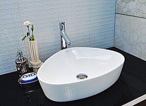 Раковина накладная Gid Creativo 50 N9386 51139 белая купить в интернет-магазине Sanbest