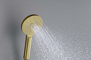 Душевая лейка Aquatek Оберон AQ2006BG золото шлифованное купить в интернет-магазине сантехники Sanbest