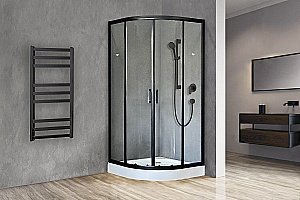 Душевой уголок Royal Bath RB100HK-T-BL 100х100 прозрачный купить в интернет-магазине Sanbest