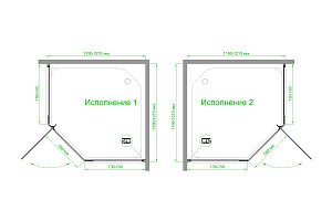 Душевой уголок Royal Bath TR RB120TR-T-BL 120х120 прозрачное стекло/профиль черный купить в интернет-магазине Sanbest