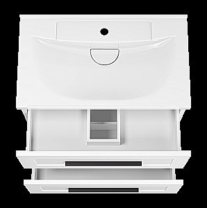 Тумба с раковиной Misty Модерн - 70 П-Мод09070-011Пр белая для ванной в интернет-магазине Sanbest