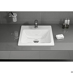 Раковина Vitra S20 quad 55 5465B003-0001 белая купить в интернет-магазине Sanbest