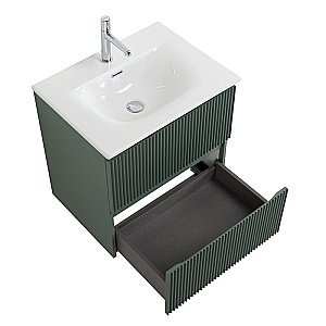 Тумба с раковиной BelBagno UNO-600-2C-SO-VO еловый матовый для ванной в интернет-магазине Sanbest