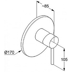 Смеситель для душа Kludi Bozz 386553976 черный купить в интернет-магазине сантехники Sanbest