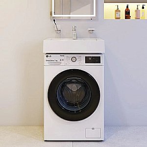 Раковина на стиральную машину AM.PM X-JOY 60 M85AWCC0602WG белая купить в интернет-магазине Sanbest