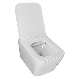Унитаз подвесной Azario Boca AZ-2002 белый, безободковый, с крышкой микролифт купить в интернет-магазине Sanbest