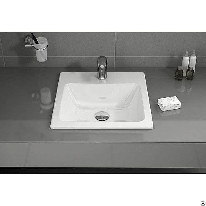 Раковина Vitra S20 quad 55 5465B003-0001 белая купить в интернет-магазине Sanbest