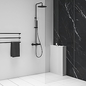 Душевая система Ravak Espirit X070496 черный матовый купить в интернет-магазине сантехники Sanbest