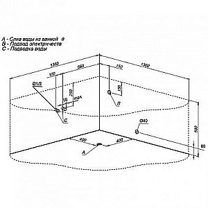Акриловая ванна Aquanet Margarita 150 к/с53 купить в интернет-магазине Sanbest
