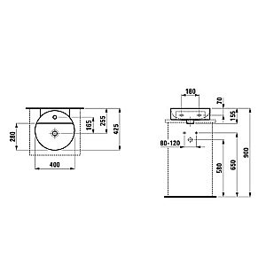 Раковина Laufen VAL 8.1328.1.000.104.1 белая купить в интернет-магазине Sanbest