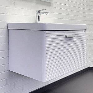 Тумба с раковиной Comforty Танжер 70 00-00019565 белая матовая для ванной в интернет-магазине Sanbest
