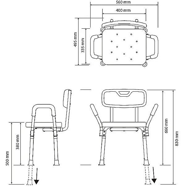 Сидeнье для душа Bemeta Help 353125113 белое купить в интернет-магазине сантехники Sanbest