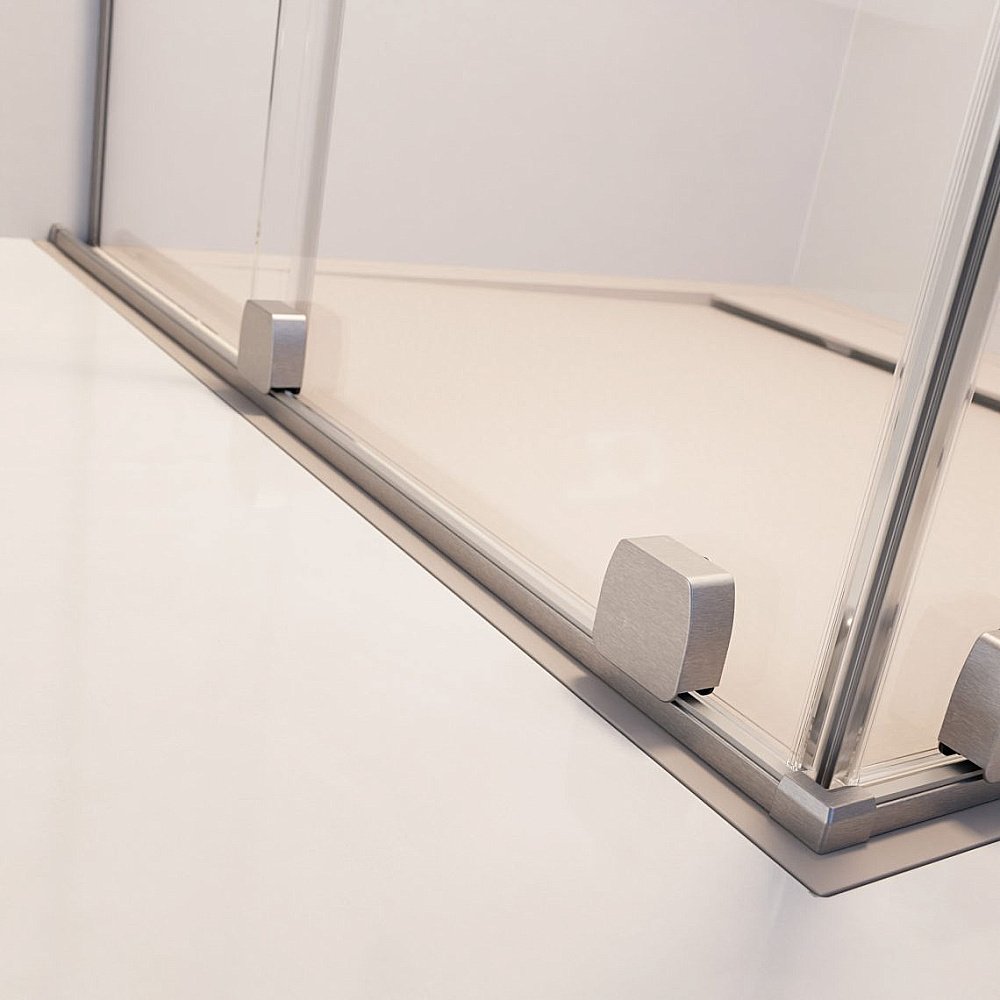 Шторка для ванны Radaway Furo SL Brushed Nickel PND II 120 стекло прозрачное/профиль брашированный никель купить в интернет-магазине Sanbest