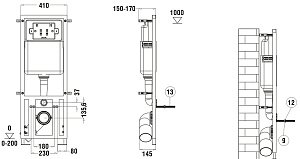 Унитаз с инсталляцией WeltWasser MARBERG 410 + JECKENBACH 004 GL-WT + MAR 410 SE купить в интернет-магазине Sanbest