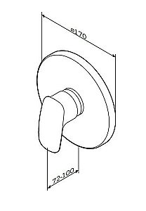 Смеситель для душа AM.PM Spirit 2.1 F71A75000 купить в интернет-магазине сантехники Sanbest