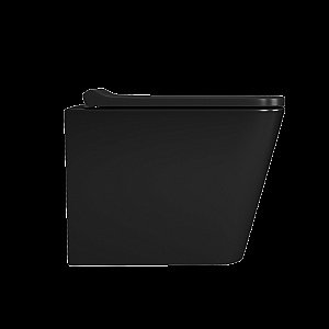 Унитаз подвесной с инсталляцией D&K Berlin DS1432502 черный матовый/кнопка черная матовая, безободковый, с крышкой микролифт купить в интернет-магазине Sanbest