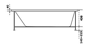 Ванна акриловая BAS Нирвана-PRO 170х75 в сборе купить в интернет-магазине Sanbest