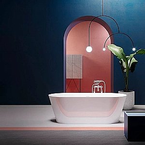 Ванна Gruppo Treesse Inka V388BO 180х80 белая матовая купить в интернет-магазине Sanbest