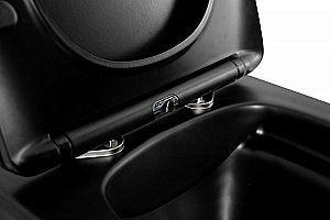 Унитаз подвесной BelBagno ARDENTE-C BB3202CHR-MB безободковый, с крышкой микролифт, с инсталляцией и кнопкой купить в интернет-магазине Sanbest