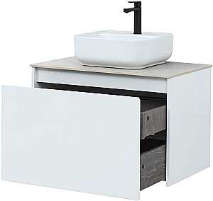 Тумба с раковиной Aquanet Nova Lite 242275 75 белый для ванной в интернет-магазине Sanbest
