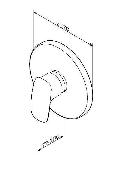 Смеситель для душа AM.PM Spirit 2.1 F71A75000 купить в интернет-магазине сантехники Sanbest