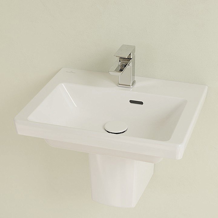 Раковина подвесная Villeroy&Boch Subway 3.0 50 43705001 альпийский белый купить в интернет-магазине Sanbest