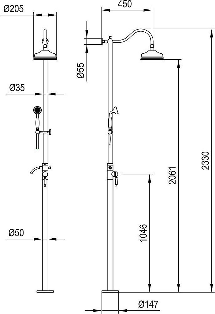 Душевая система Timo Arisa SX-5000/00 хром купить в интернет-магазине сантехники Sanbest