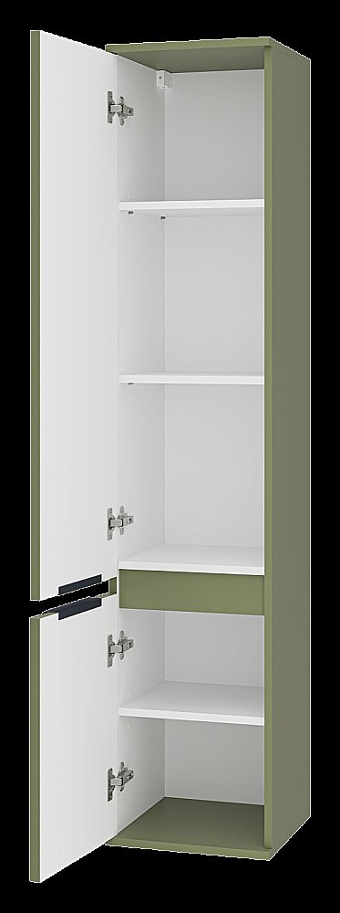 Пенал подвесной Misty Enfida 35 ENF-05035-0801L зеленый для ванной в интернет-магазине сантехники Sanbest