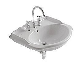 Раковина подвесная Globo Paestum 71 PA006.BI*3 белая купить в интернет-магазине Sanbest