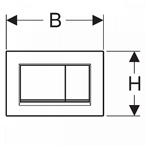 Кнопка для инсталляции Geberit Sigma 30 115.883.16.1 купить в интернет-магазине сантехники Sanbest