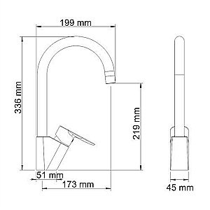 Смеситель для кухни WasserKRAFT Leine 3507 купить в интернет-магазине сантехники Sanbest