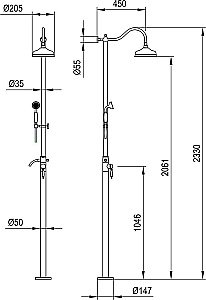Душевая система Timo Arisa SX-5000/00 хром купить в интернет-магазине сантехники Sanbest